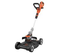 BLACK+DECKER STC1825cm, Herramienta 3 en 1, Cortador de Bordes Desbordamientos y Cortacésped Inalámbrico, 2 Velocidades, 1 Batería, Cargador de 5 Horas, Naranja, 28 cm