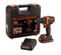 Black & Decker Taladro atornillador BDCDD186K-QW 18 V, 1,5 Ah Li-ion con cargador