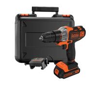 BLACK+DECKER - Taladro atornillador multifunción a batería de 18V, 1 batería 1,5 Ah Li-Ion, cargador MT218K-QW