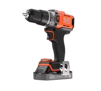 BLACK+DECKER - Taladro de percusión AKU 18V, 1x batería 2,0 Ah Li-Ion, cargador BCD383D1XC-QW