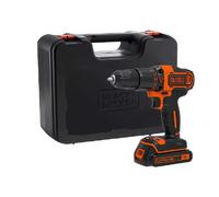 BLACK+DECKER - Taladro de percusión AKU de 18 V, 1 batería de iones de litio de 1,5 Ah, cargador BDCHD18K-QW