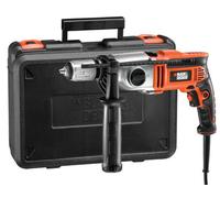 Black+decker taladro percutor 1100w, 2 velocidades mecánicas, acción