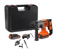 Black & Decker Martillo percutor BCD900E2K SDS-Plus 18V 1,2J 2 baterías 2,5Ah