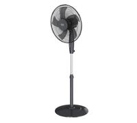 Black & Decker Ventilador de pie BXFS8000E 45W — 3 velocidades, oscilación, 5 aspas 40 cm — Negro