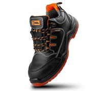 BLACK HAMMER Deportivas Impermeables Ligeras con Puntera Composite Entresuela Kevlar y Seguridad S3 Zapatos para el Trabajo Sujeción Extra en los Tobillos Senderismo 9007 (48 EU)