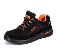 BLACK HAMMER Hombres Zapatillas de Seguridad Zapatillas de Deporte Botas de Trabajo Zapatos Construcción Resistente al Agua Antideslizante Puntera de Acero S1P SRC 9952 (43 EU)