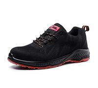 BLACK HAMMER Zapatos de Seguridad para Hombre Puntera de Acero S1P Resistente a los resbalones SRC Suela Intermedia de Acero Trabajo Transpirable Hiker 2292 Naranja (45 EU)