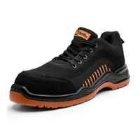 BLACK HAMMER Zapatos de Seguridad para Hombres Flynit no Libres de Metal S1P SRC Ultraligero Puntera de Compuesto Kevlar Suela Intermedia 2222 (41 EU, Naranja)