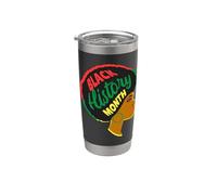Black History Month Melanina Girl Magic Brown Queen Women Fun Vaso térmico de acero inoxidable de doble pared