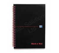 Black n Red J66076 - Cuaderno A5 perforado rígido a rayas (90 g/m², 140 páginas,