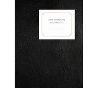 Black Notebook 120 Pages: Minimalist Lined Journal for Work, School and Notes: Lined Notebook 120 Pages