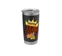 Black Queen Melanin Mujer Sista Queens Mujer Sis Vaso térmico de acero inoxidable de doble pared
