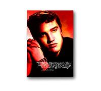 Black Sheep Design Lienzo con Cita Famosa y Memorable de Elvis Presley, 76,2 x 50,8 cm, algodón, Blanco, 76,2 x 50,8 cm