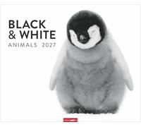 Black & White Animals 2027: Stars der Tierwelt in einem Fotokunst-Kalender! Großer Wandkalender für Tier-Freunde - hochwertige Aufnahmen in Schwarz-Weiß