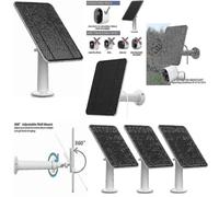 (Black870) Panel solar compatible con carga para Arlo Ultra/Ultra 2/Pro 3/Pro 4/Pro 3 Floodlight/Go