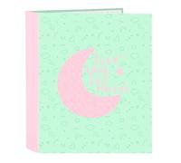 Safta Carpeta Archivador BLACKFIT8 Moon Folio 4 anillas 40 mm Verde 27x6x33 cm