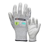 Blackrock Guantes de Litio PU Resistentes al Corte Nivel C, Guantes de Seguridad Laboral Hombre Mujer, Tallado de Madera, Resistentes a Cuchilladas, Trabajo, Almacén, Agarre - Talla 9/Grande