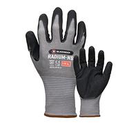 Blackrock Radium-NS Guantes de trabajo de seguridad de alto agarre para hombre y mujer, recubrimiento de nitrilo arenoso en seco, mojado y máximo agarre en aceite