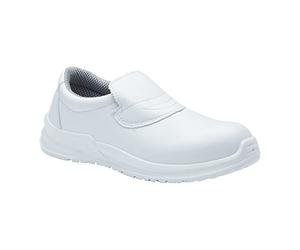 Blackrock Slip-On Safety Shoes, Mens Womens Steel Toe Cap, Chef & Nursing Orthopedic Non-Slip Work Shoes, Hygiene Catering Kitchen Anti-Slip Utility Footwear