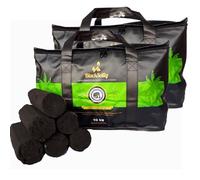 BlackSellig Briquetas de barbacoa de coco de playa XXL, carbón puro de coco para barbacoa, respetuoso con el medio ambiente, sin humo, tiempo de combustión extralargo, barras de cocos de playa (barras