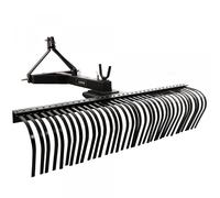 Blackstone B-HLRK 210 - Rastrillo para tractor pesado con enganche de 3 puntos - Serie Heavy Duty