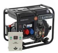BlackStone OFB 8500-3 D-ES FP - Generador de corriente doésel con AVR 6.4 kW - Continua 5.6 kW Full-Power + ATS Monofásica