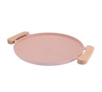 Blaihild Sartén para Barbacoa Coreana, Placa de Hierro Fundido Esmaltado con Revestimiento de Piedra Maifan Antiadherente, Perfecta para Cocinar en Interiores y Exteriores (PINK)
