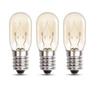 Blakapoo Bombillas E14 Lampara Sal, T20 Bombilla para horno E14 300 Grados, Blanco Cálida 2700K Regulable 220-240V, para de Microondas, frigorífico, Máquina de Coser, Quemador de Cera, 3 Piezas
