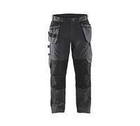 Blaklader 149613309699C50 - Pantalón de trabajo con elástico y bolsillos para las uñas, color gris y negro, talla C50