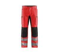 Blaklader 158518115599D84 - Pantalones de trabajo con elástico, color rojo y negro, talla D84