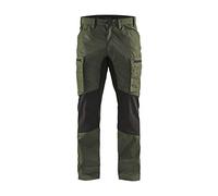 'blakläder Service de pantalones "Stretch Tamaño D100 en Militar de verde/negro, 1 pieza, 145918454699d100