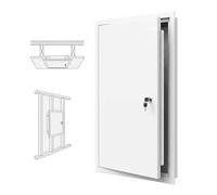 Blanca Puerta De Inspección for Pared O Techo, Metálica Panel De Acceso Con Cerradura De Llave, Aluminum Puerta De Revisión, Impermeable Y Resistente A La Corrosión(W60xH90cm)