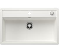 Blanco 516641 - Fregadero DALAGO 8-F 1 Cubeta Enrasado Mueble de 80 cm Blanco