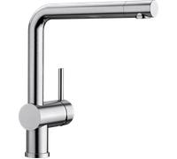Blanco 517183 - Grifo LINUS Monomando Caño Alto Giratorio 360º Acero Inoxidable Cepillado