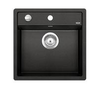 Blanco – Fregadero de granito Dalago 5 – 51,5×51 cm, con control de desagüe – Antracita 518521