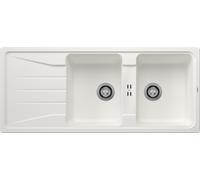 Blanco Sona 8 - Fregadero silgranite, 116x50 cm, blanco 519701