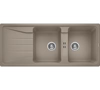 Blanco Sona 8 - Fregadero de Silgranito, 116x50 cm, tartufo 519705