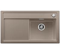 BLANCO 520442 ZENAR 5 S-Fregadero de cocina, color gris silgranito PuraDur, tartufo, incluye tabla de cortar de cristal, 50 cm Unterschrank