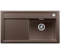 BLANCO 520443 Zenar 5 S Fregadero de Cocina, Color Gris silgranit, café, Incluye Tabla de Cortar de Cristal, Cafe, 50 cm Unterschrank