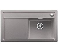 BLANCO 520446 Zenar 5 S Fregadero de Cocina SILGRANIT PuraDur, Incluye Tabla de Cortar de Madera, Aluminio metálico, 50 cm Unterschrank