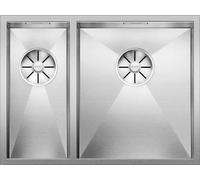 Blanco 521614 - Fregadero ZEROX 340/180-U 1 1/2 Cubeta Bajo Encimera Mueble de 60Cm Inox con Brillo