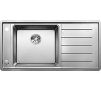 Blanco 523000 - ANDANO XL 6 S-IF 1 Cubeta + Escurridor Sobre Encimera/Enrasado 60cm Inox Brillo