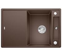 Blanco 523192 | Fregadero de cocina de granito AXIA III 45 S | Color : Café | [78 x 51 x 20,2 cm] | para armarios inferiores de 45 cm de ancho | tabla de cortar deslizante | con tabla de cortar de