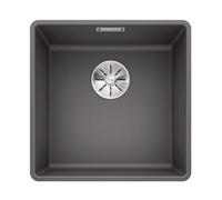 Blanco 523495 Fregadero Cocina, gris roca, 400 mm Beckenbreite | [42,7 x 42,7 x 20,2 cm] | para armarios inferiores de 50 cm de ancho | gran volumen de lavabo | tipo de montaje: empotrado