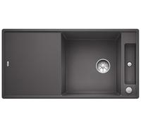 Blanco Axia III XL 6 - Fregadero de Silgranite, 99x50 cm, con accesorios, InFino, roca gris 523527