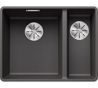 Blanco 523569 - Fregadero SUBLINE 340/160-F SILGRANIT 1 1/2 Cubeta Enrasado Gris Roca
