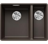 Blanco 523573 - Fregadero SUBLINE 340/160-F SILGRANIT 1 1/2 Cubeta Enrasado Café