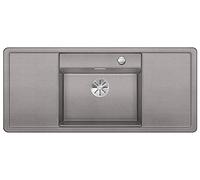 Blanco 523615 ALAROS 6 S 6 S Silgranit Puradur Ultrasonido con mando a distancia, con accesorios negro Platillos centrada alumetallic, aluminio metálico