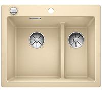 Blanco 523702 pleon 6 Split 6 Silgranit Puradur con desagüe mando a distancia Principal Platillos Izquierda, champán