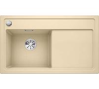 Blanco 523846 zenar 45 S S Silgranit Puradur Ultrasonido con mando a distancia, incluye tabla de cortar Madera Platillos Izquierda, champán